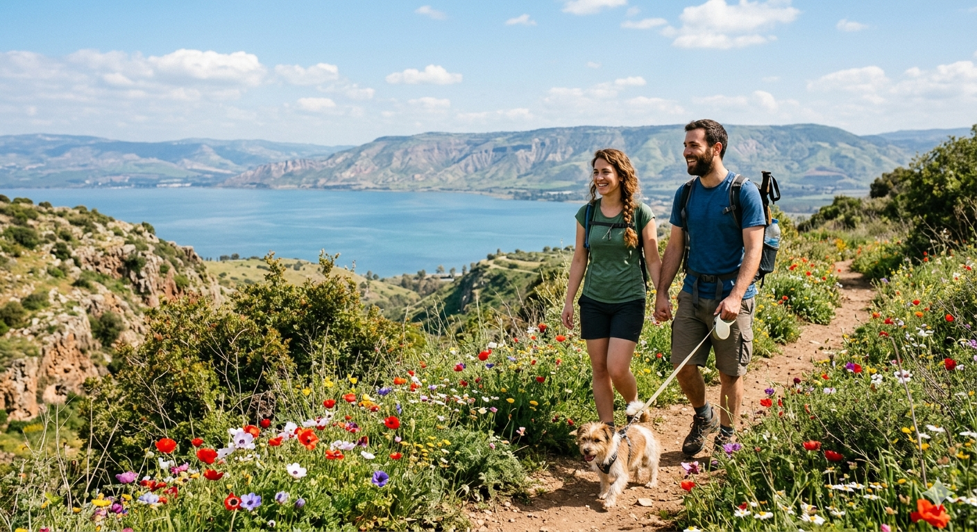 המדריך המלא לנופש עם כלב בכנרת: פתרונות אירוח ופנסיונים סביב טבריה